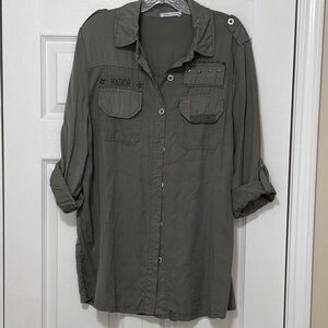 Tempo Paris Military Style Top